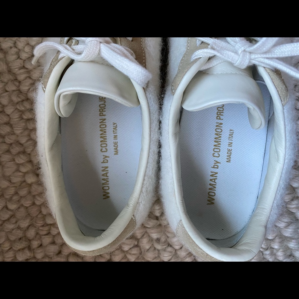Woman by Common Projects shearling sneakers, size 38